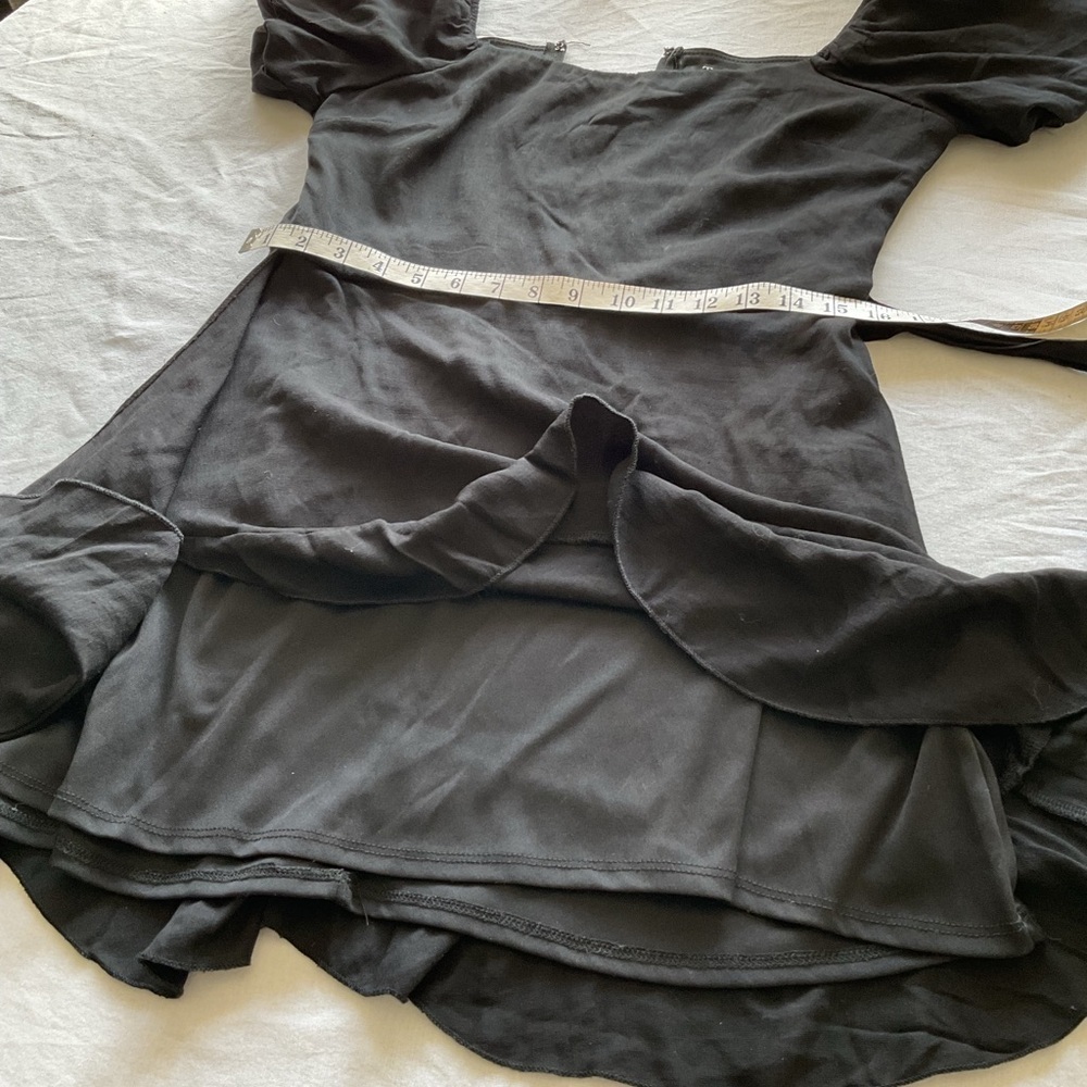 Trixxi Black Puff Sleeve Mini Dress - Picture 9 of 9